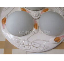 【永照吸頂燈_臥室吸頂燈三頭陶瓷_圓形_現代流行風格_白底帶圖案玻璃】_價格報價_實拍圖片_參數-好住網